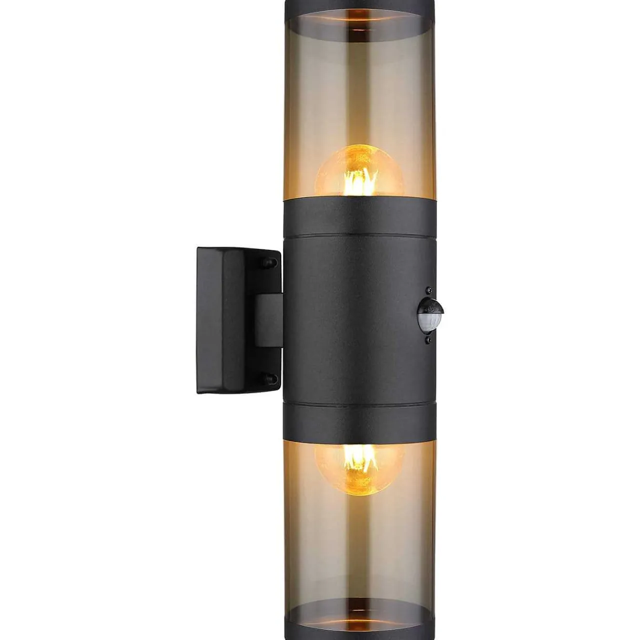 mutoni light Aussenleuchte Xeloo Edelstahl Schwarz Matt 2Xe27> Wandleuchten Aussen