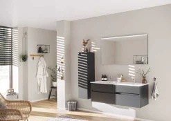 KISS Badezimmerset Mit Flachenspiegel Cosmos Grey Doppel 120><noscript><img width=