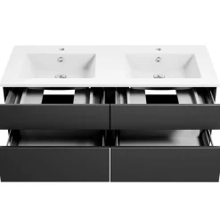 KISS Badezimmerset Mit Flachenspiegel Cosmos Grey Doppel 120><noscript><img width=