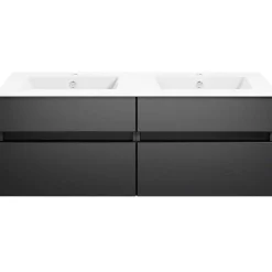 KISS Badezimmerset Mit Flachenspiegel Cosmos Grey Doppel 120><noscript><img width=
