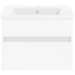 KISS Badezimmerset Mit Flachenspiegel Polarweiss 60><noscript><img width=