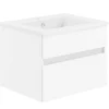 KISS Badezimmerset Mit Spiegelschrank Polarweiss 60> Badezimmermöbel-Sets