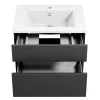 KISS Badezimmerset Mit Spiegelschrank Cosmos Grey 60> Badezimmermöbel-Sets