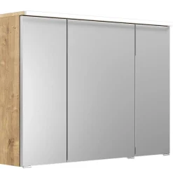 KISS Badezimmerset Mit Spiegelschrank Eiche Natur 90><noscript><img width=