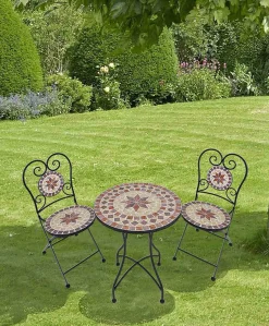 mutoni pleasure Balkon-Set Amarillo Mosaik Braun Ocker (3-Tlg)><noscript><img width=