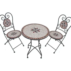 mutoni pleasure Balkon-Set Amarillo Mosaik Braun Ocker> Balkon-Sets
