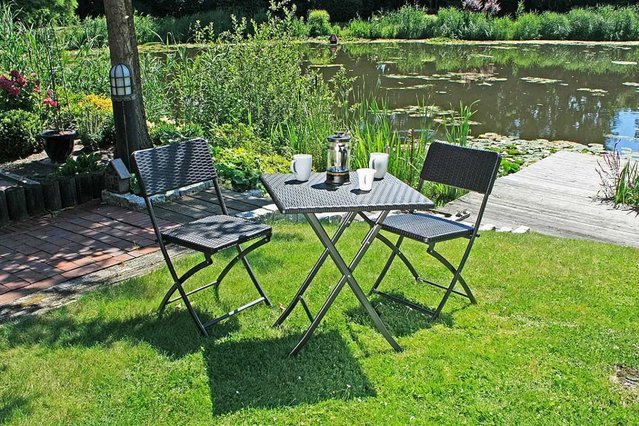 mutoni pleasure Balkon-Set Ventana Stahl Schwarz (3-Er Set)> Balkon-Sets