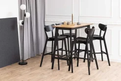 mutoni scandi Barhocker Enrico Rubberwood Schwarz 105 (1 Stuck)><noscript><img width=