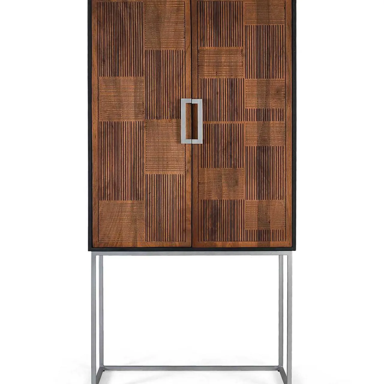 mutoni inspiration Barschrank Adra Mangoholz Schwarz 92X179> Barschränke & Bartheken