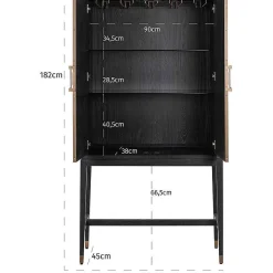 Richmond Interiors Barschrank Bloomville Schwarz><noscript><img width=