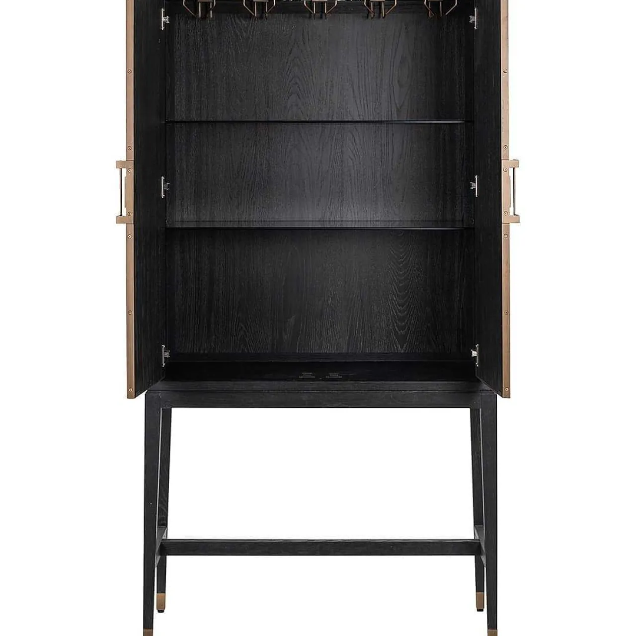 Richmond Interiors Barschrank Bloomville Schwarz> Barschränke & Bartheken