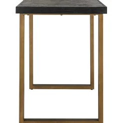 Richmond Interiors Bartisch Blackbone Schwarz Messing 106> Bartische