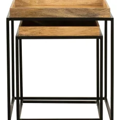 mutoni pleasure Beistelltisch Bangalore Mango Natur 55 (2-Er Set)><noscript><img width=