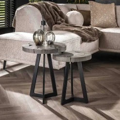 mutoni industrial Beistelltisch Grey Mix (2Er-Set)><noscript><img width=