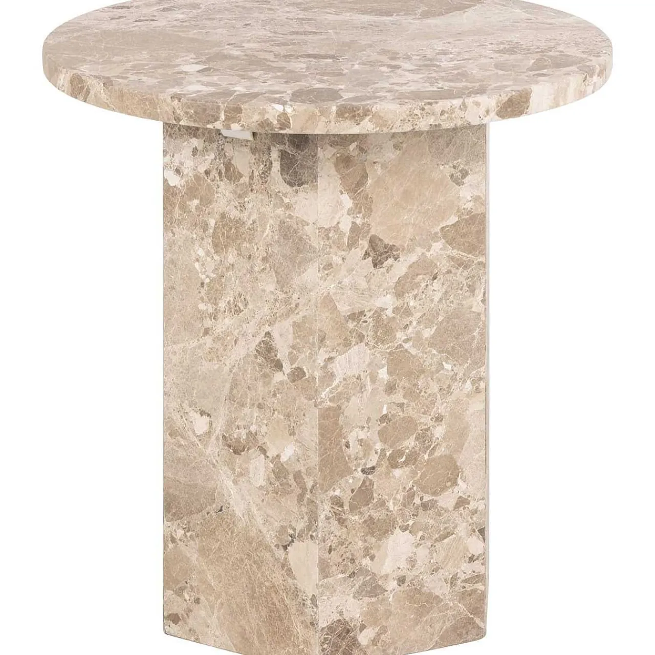 mutoni scandi Beistelltisch Paxos Marmor Latte 50> Beistelltische