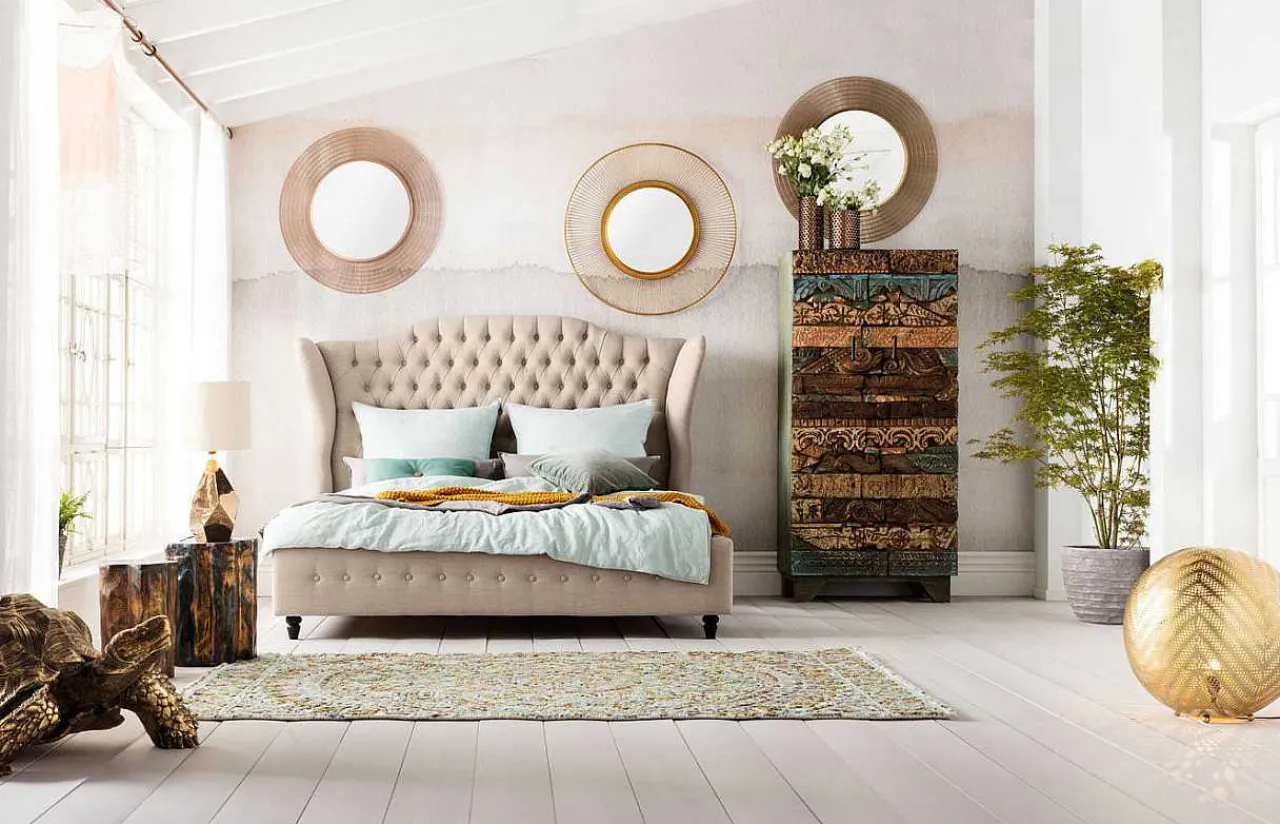 KARE Design Bett City Spirit Linen Natural 160X200Cm> Betten