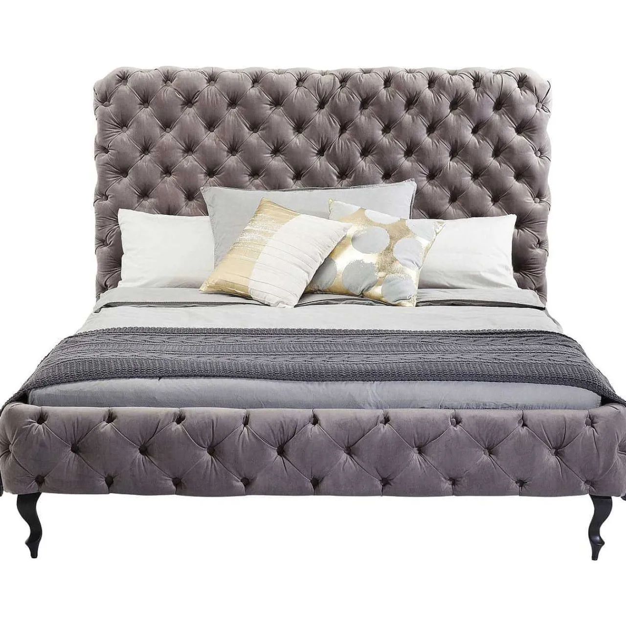 KARE Design Bett Desire Hoch Silbergrau 160X200 Cm> Betten