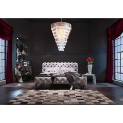 KARE Design Bett Desire Silbergrau 180X200 Cm><noscript><img width=