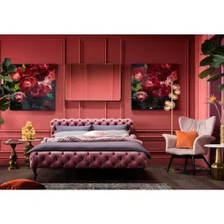 KARE Design Bett Desire Velvet Rose 160X200Cm><noscript><img width=