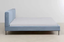 KARE Design Bett East Side Cord Blau 160X200><noscript><img width=