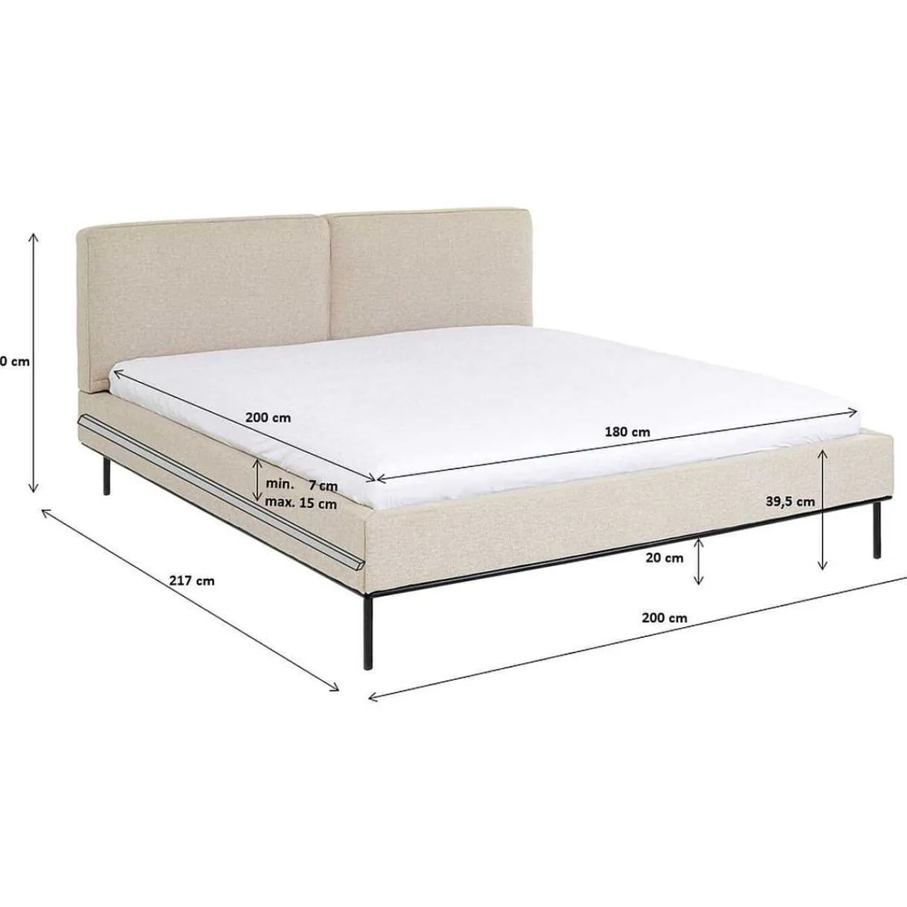 KARE Design Bett East Side 180X200> Betten