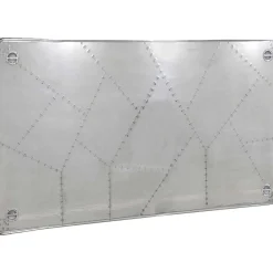 mutoni sweet home Bett-Kopfteil Aero Mangoholz Aluminium Silber 220> Betten