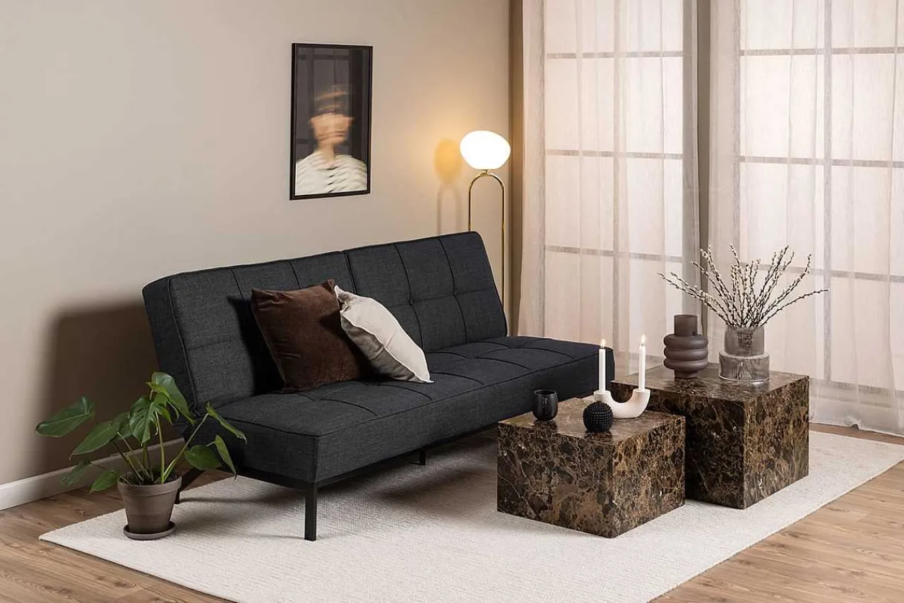 mutoni scandi Bettsofa Pepe Dunkelgrau 198> Bettsofas