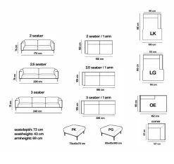 mutoni original Bigsofa Bern Plus 3-Sitzer 240Cm> Bigsofas
