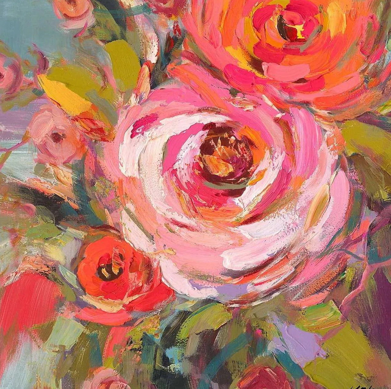 mutoni lifestyle Bild Crown Roses 100X100> Leinwandbilder