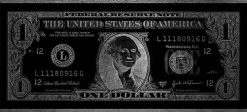 mutoni art Bild Dollar Washington Silver Glam 90X200> Mutoniart