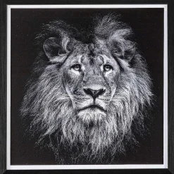 mutoni lifestyle Bild Evidence Lion 42X43> Glasbilder