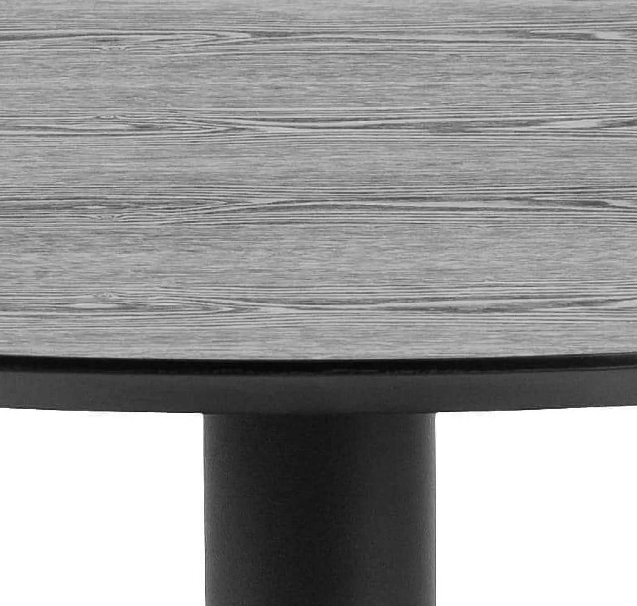 mutoni scandi Bistrotisch Barcelona Schwarz Rund 80X80> Bistrotische