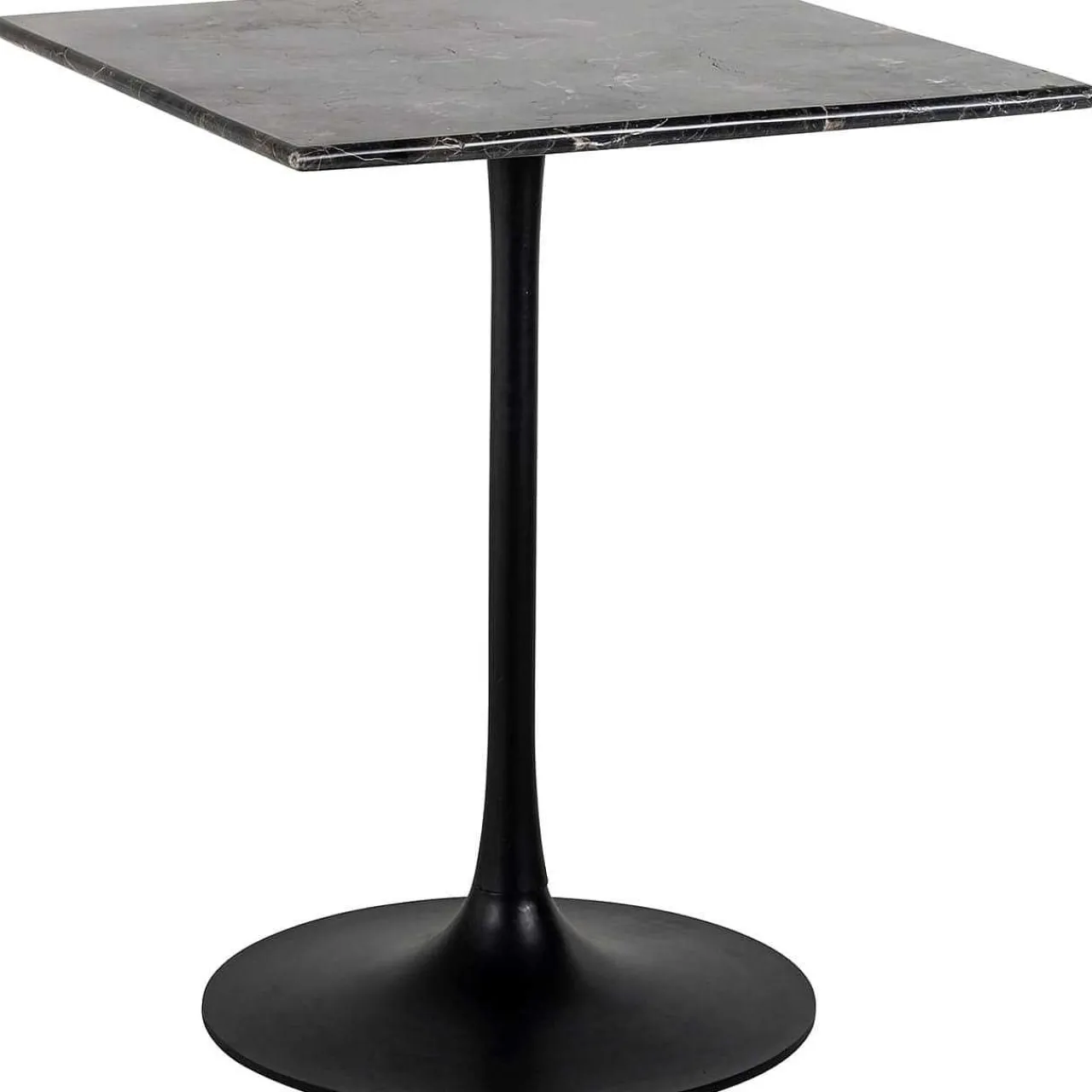 Richmond Interiors Bistrotisch Carlten Marmor Schwarz Quadratisch 65> Bistrotische