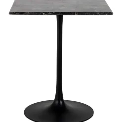 Richmond Interiors Bistrotisch Carlten Marmor Schwarz Quadratisch 65> Bistrotische