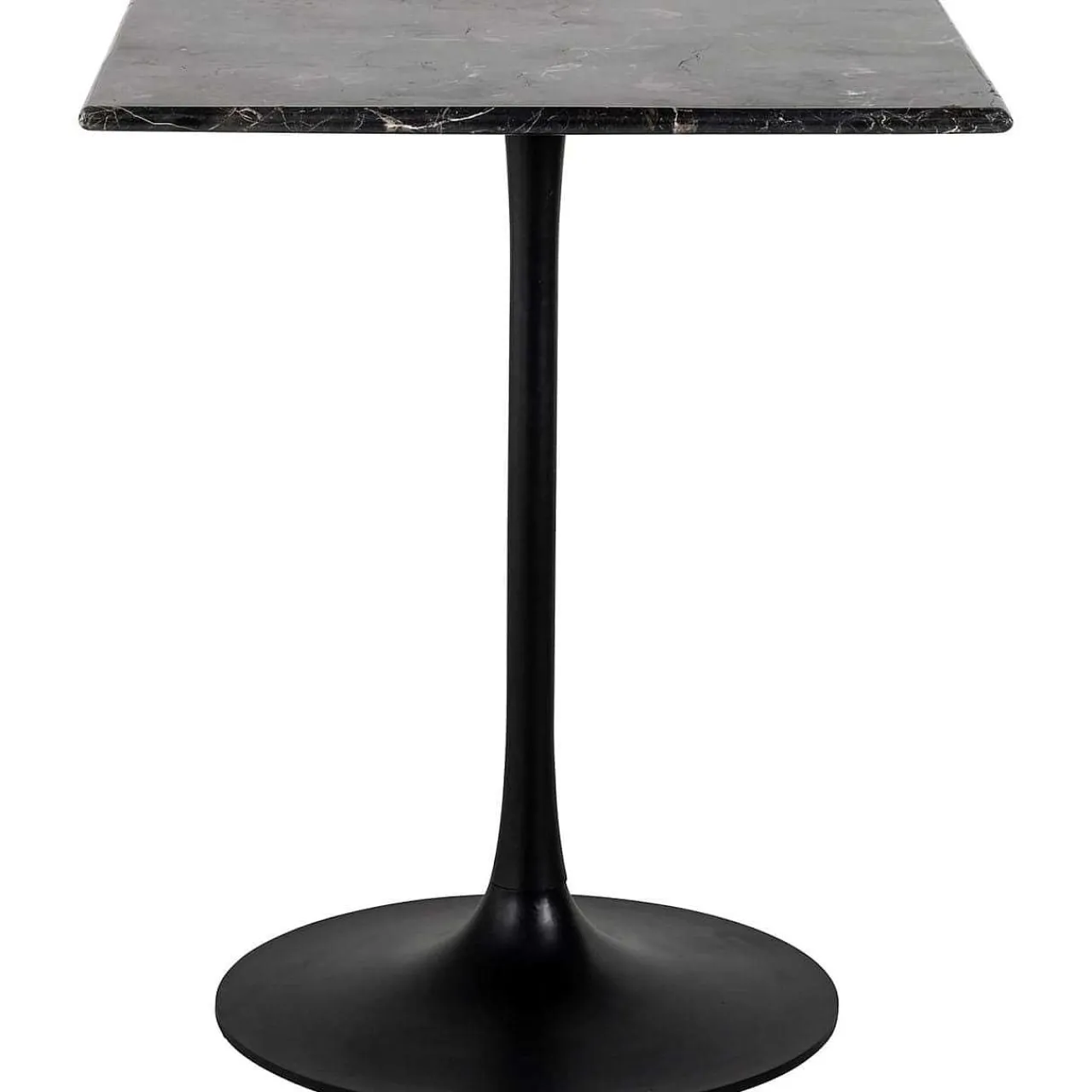 Richmond Interiors Bistrotisch Carlten Marmor Schwarz Quadratisch 65> Bistrotische