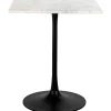 Richmond Interiors Bistrotisch Carlten Marmor Weiss Quadratisch 65> Bistrotische