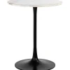 Richmond Interiors Bistrotisch Carlten Marmor Weiss Rund 65> Bistrotische