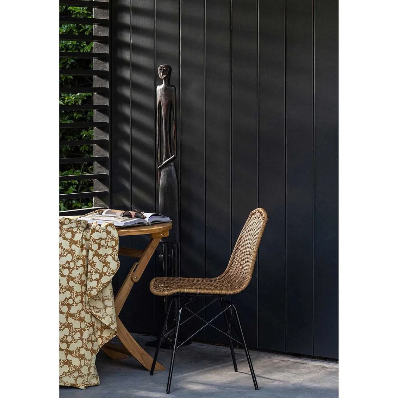 mutoni living Bistrotisch Folding Rund Teak 80X80> Garten Klapptische