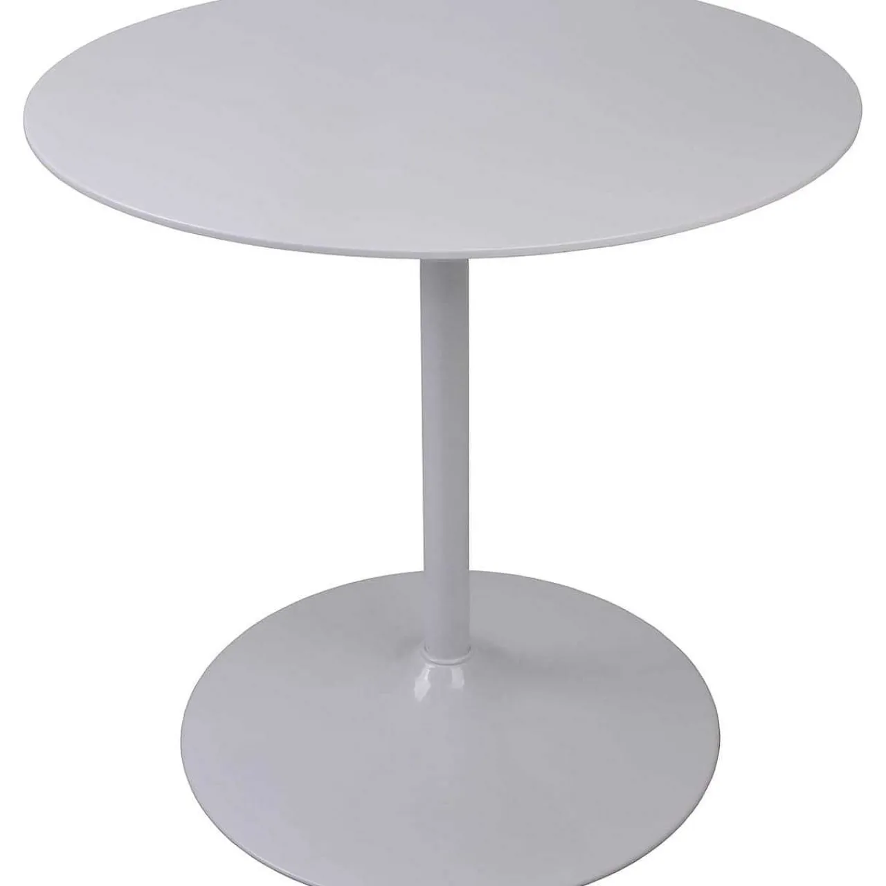 mutoni casual Bistrotisch Rund Weiss Hochglanz 80X80Cm> Bistrotische