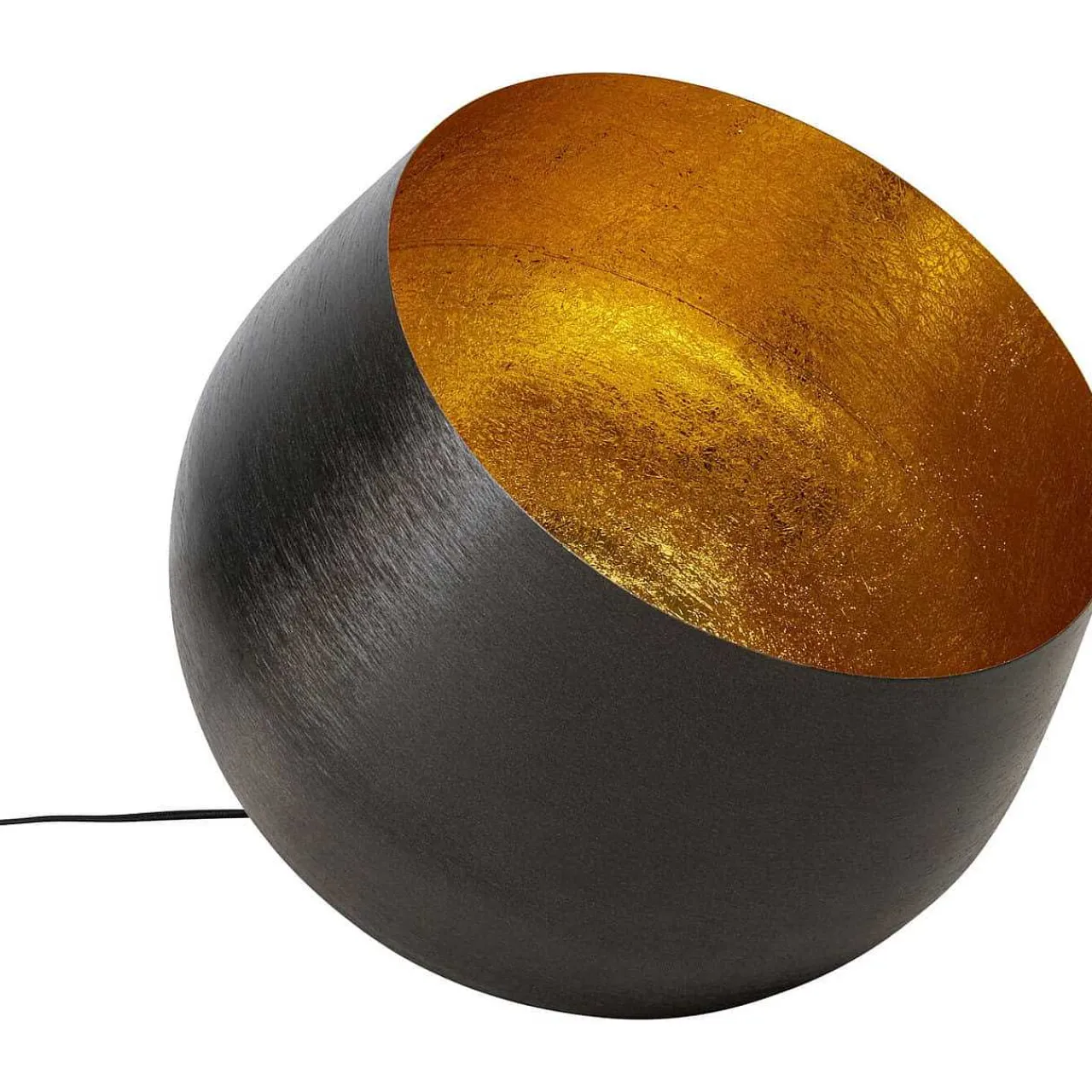 KARE Design Bodenleuchte Apollon Smooth Schwarz Rund 50> Bodenleuchten