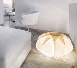 mutoni lifestyle Bodenleuchte Ellipse Weiss><noscript><img width=