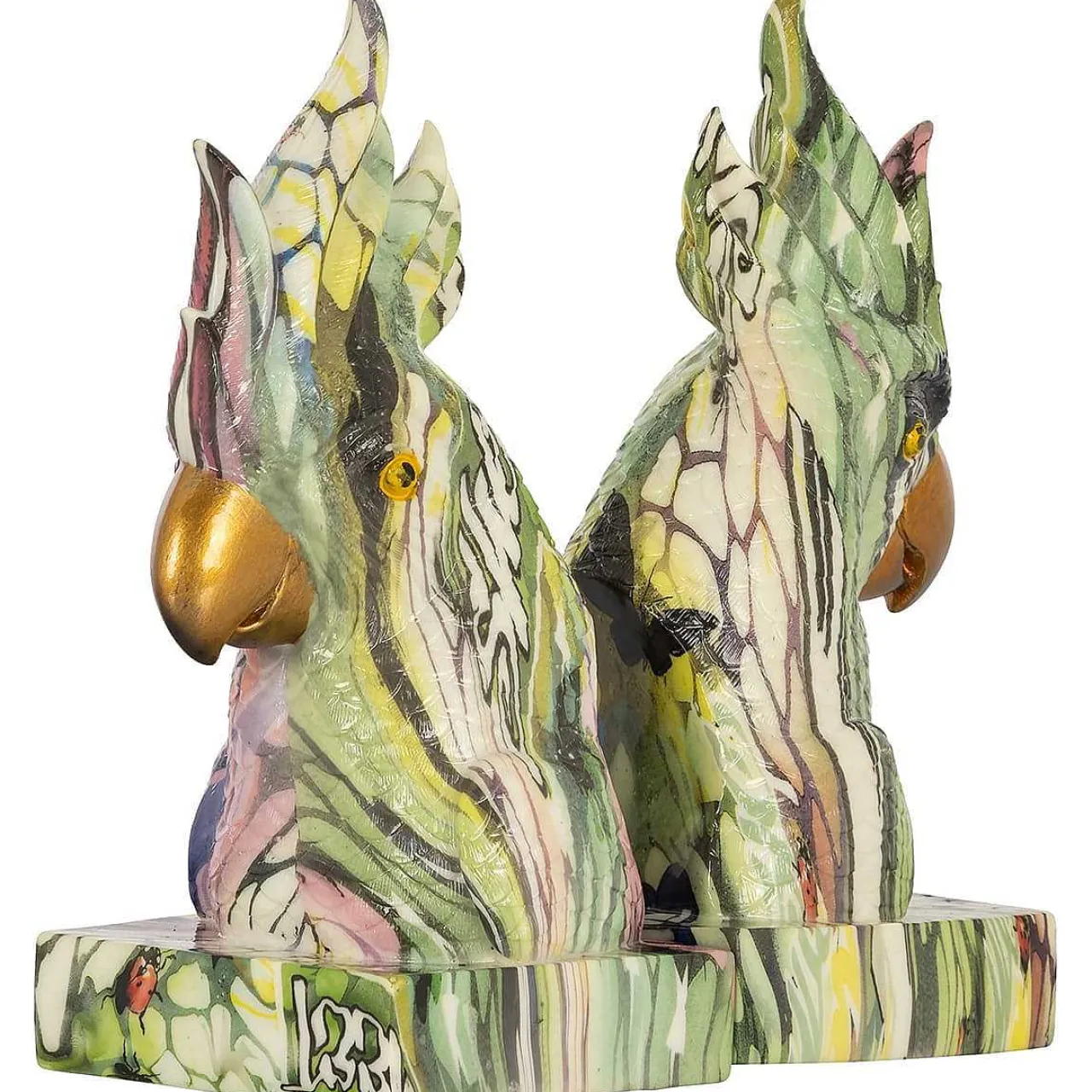 Richmond Interiors Buchstutze Papagei> Wohnaccessoires
