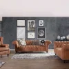 mutoni prime Chesterfield Ohrensessel Chelsea Grau> Ohrensessel