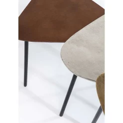 KARE Design Couchtisch Loft Triangle Vintage (3/Set)><noscript><img width=