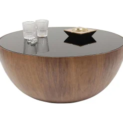 KARE Design Couchtisch Tear Drops Walnuss O80Cm><noscript><img width=