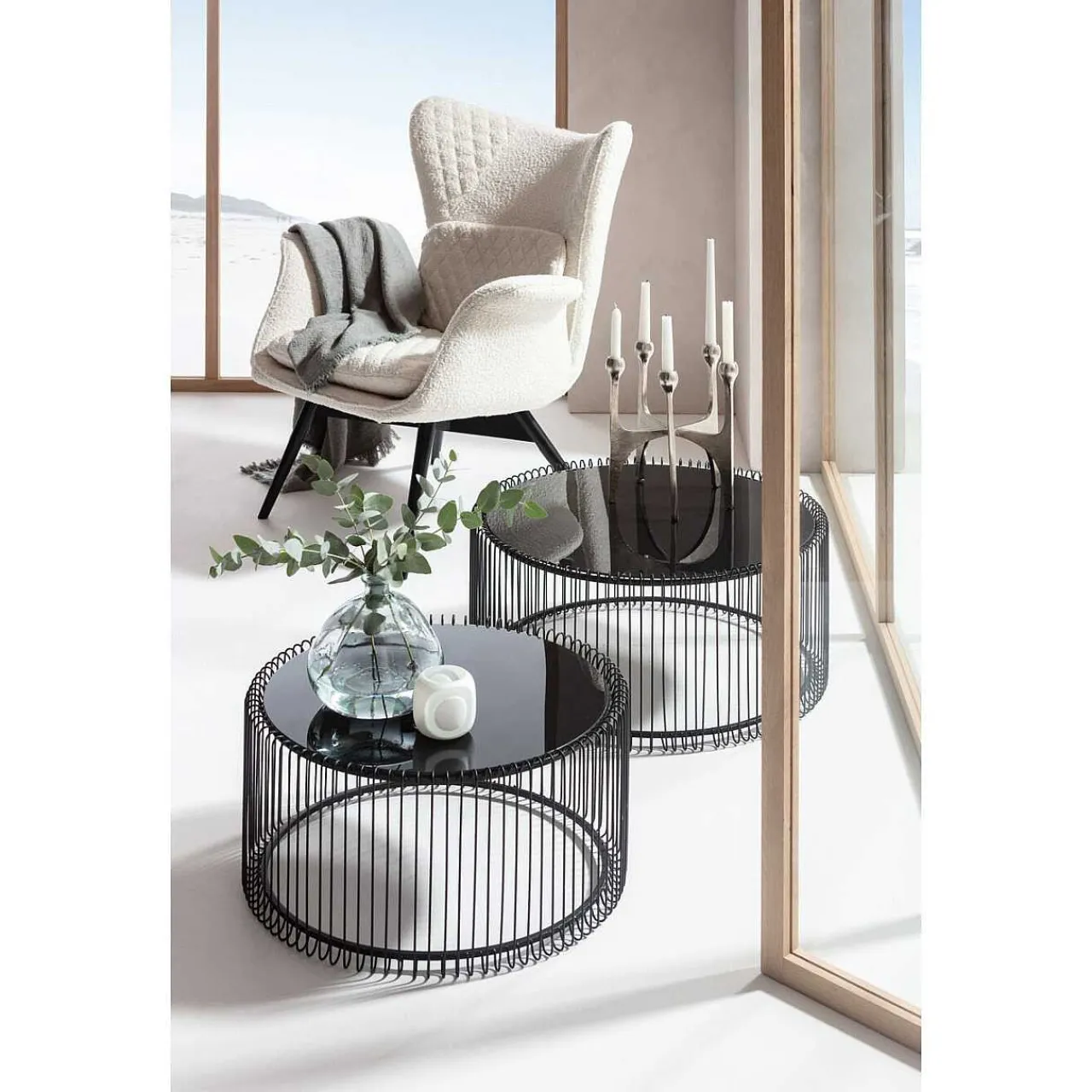 KARE Design Couchtisch Wire Black (2Er-Set)> Couchtische