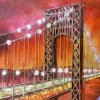 mutoni pleasure 3D Metallbild Brucke Visionik 120X80> Mutoniart