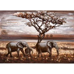 mutoni pleasure 3D Metallbild Elefanten Visionik 120X80> Mutoniart