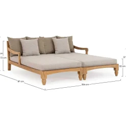 mutoni lifestyle Daybed Bali Natur (2Er-Set)><noscript><img width=