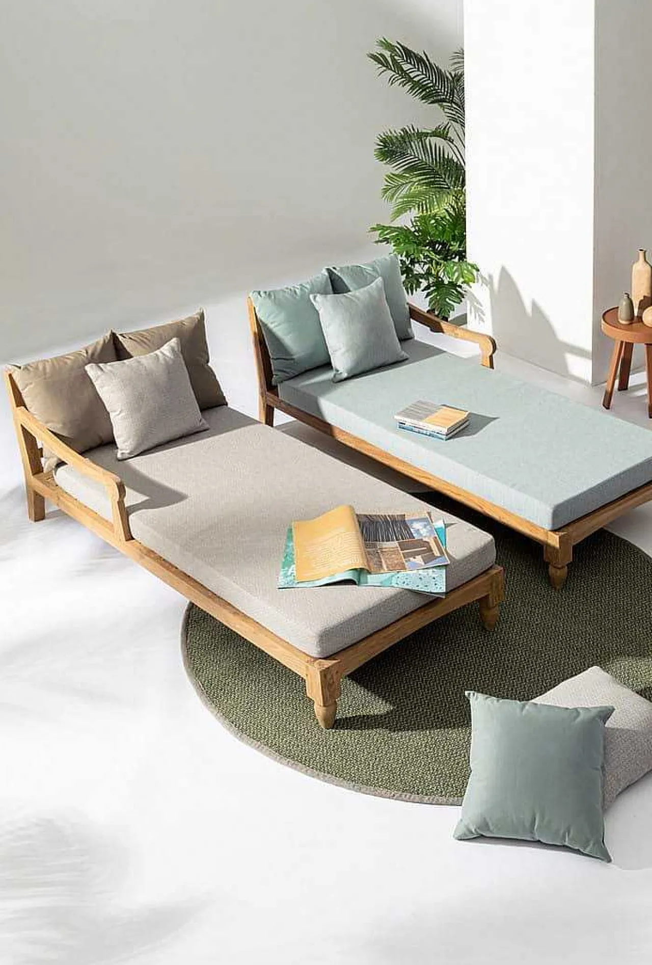 mutoni lifestyle Daybed Bali Natur (2Er-Set)> Daybeds Und Sonneninseln